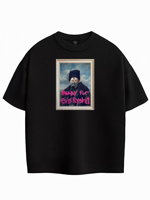 Оверсайз Футболка "Ready For Everyshit" Чорна 