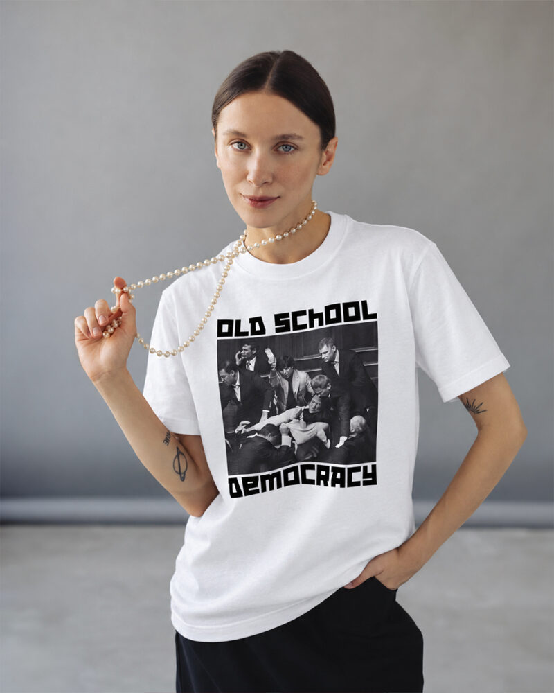 Футболка «Old School», базовий / білий