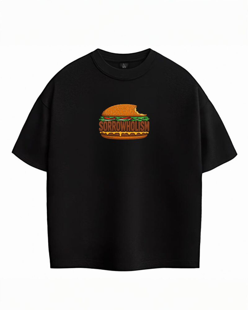 Sorrowholism. Burger, оверсайз / чорний
