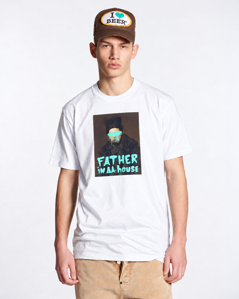 Футболка «Father in da house», базовий / білий — 2