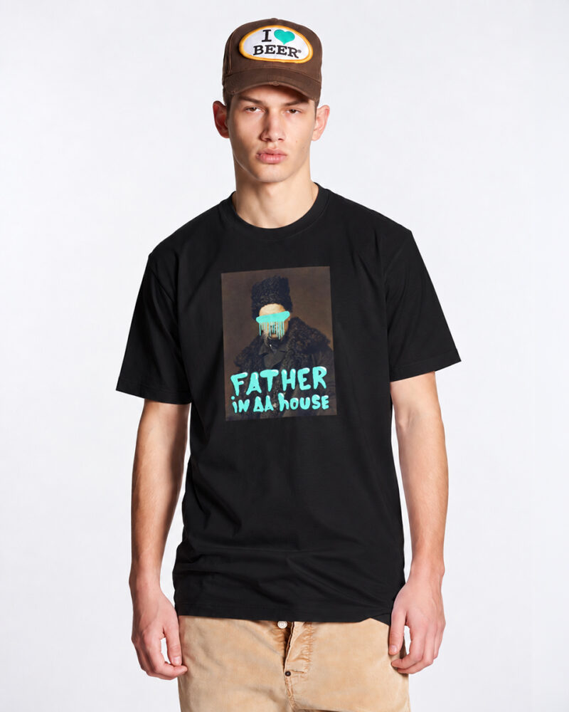 Футболка «Father in da house», базовий / чорний